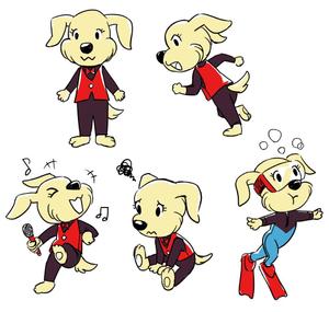 トマトカゲ (tomatokage)さんの犬のキャラクターデザインへの提案