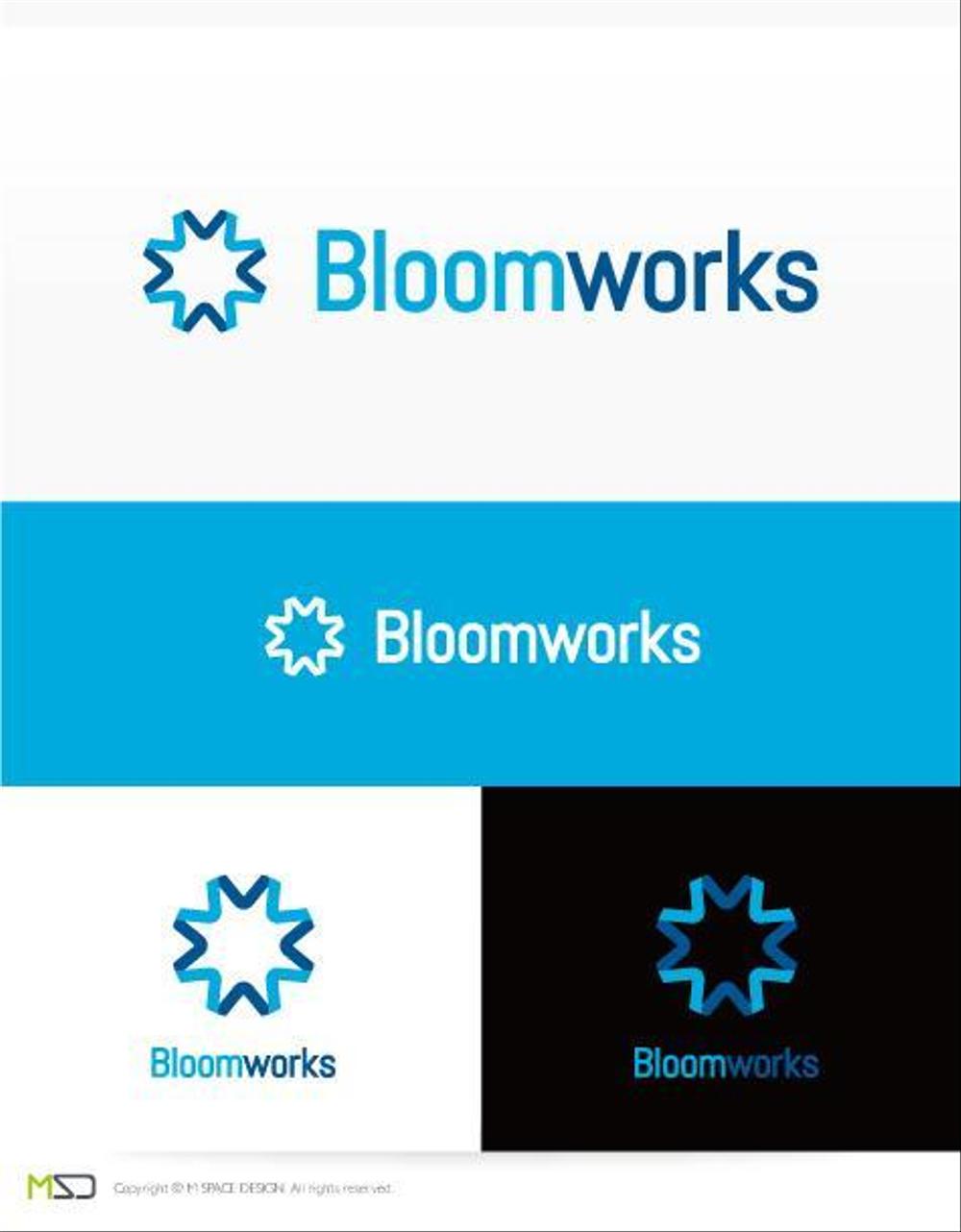 ブルームワークス社（Bloomworks）の会社ロゴ