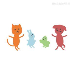 KenichiKashima ()さんの春日丘動物病院（犬、猫、うさぎ、小鳥）のキャラクターデザインへの提案