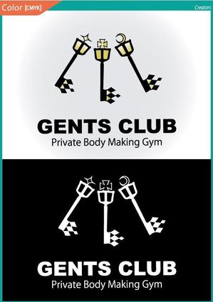 株式会社クリエイターズ (tatatata55)さんの男性専用プライベートジム「GENTS CLUB」のロゴへの提案