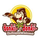 びっくりドンキーのイメージでのフィリピンの個人のハンバーグレストラン ロゴとキャラクター作成をおねがの事例 実績 提案一覧 Id ロゴ作成 デザインの仕事 クラウドソーシング ランサーズ