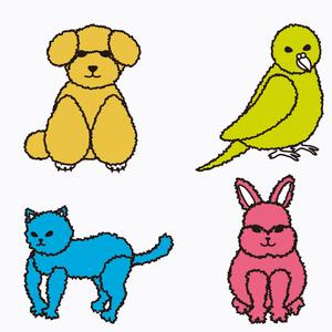 さんの春日丘動物病院（犬、猫、うさぎ、小鳥）のキャラクターデザインへの提案
