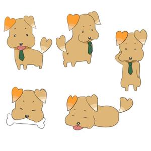 huutenさんの犬のキャラクターデザインへの提案