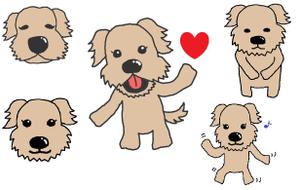 猫田　みい (catlove2015)さんの犬のキャラクターデザインへの提案