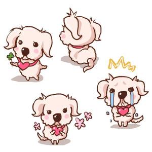 Yui (yui_7)さんの犬のキャラクターデザインへの提案