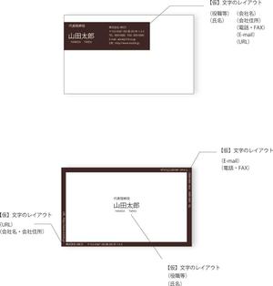 mn-designさんの重要取引先用の名刺デザインへの提案