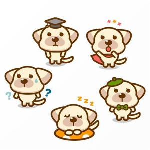 Jelly (Jelly)さんの犬のキャラクターデザインへの提案