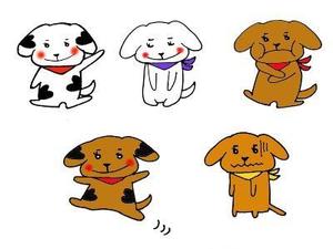 choukosanさんの犬のキャラクターデザインへの提案