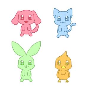 rikka ()さんの春日丘動物病院（犬、猫、うさぎ、小鳥）のキャラクターデザインへの提案
