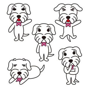 Morino_Sさんの犬のキャラクターデザインへの提案