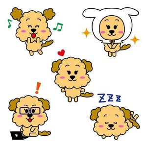 ひよこ (hiyodango)さんの犬のキャラクターデザインへの提案
