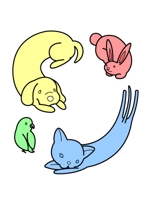 甲斐　義崇 (yoshitaka26)さんの春日丘動物病院（犬、猫、うさぎ、小鳥）のキャラクターデザインへの提案
