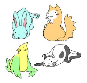 ヒロスケ. (dogsolidninth_hirosuke)さんの春日丘動物病院（犬、猫、うさぎ、小鳥）のキャラクターデザインへの提案