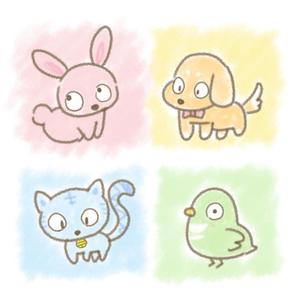 ぼたん (Botantan77)さんの春日丘動物病院（犬、猫、うさぎ、小鳥）のキャラクターデザインへの提案