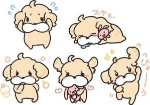 itacoさんの犬のキャラクターデザインへの提案