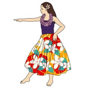 マフマフ ()さんのフラダンス教室のキャラクターデザインへの提案