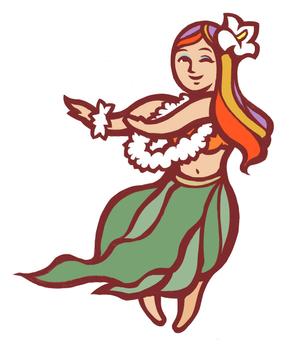 トクナル (tokunal)さんのフラダンス教室のキャラクターデザインへの提案
