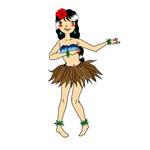 makorinzさんのフラダンス教室のキャラクターデザインへの提案