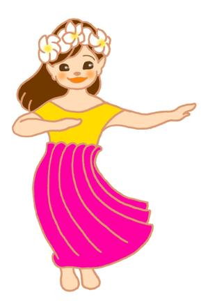 SK　 (sumirekana)さんのフラダンス教室のキャラクターデザインへの提案