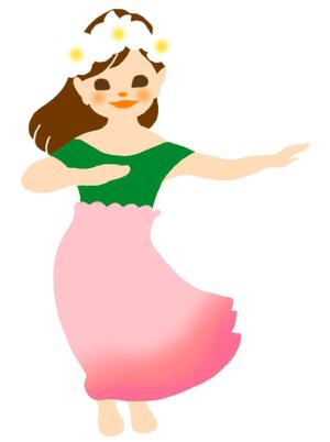 SK　 (sumirekana)さんのフラダンス教室のキャラクターデザインへの提案