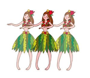 mimika (mimika)さんのフラダンス教室のキャラクターデザインへの提案