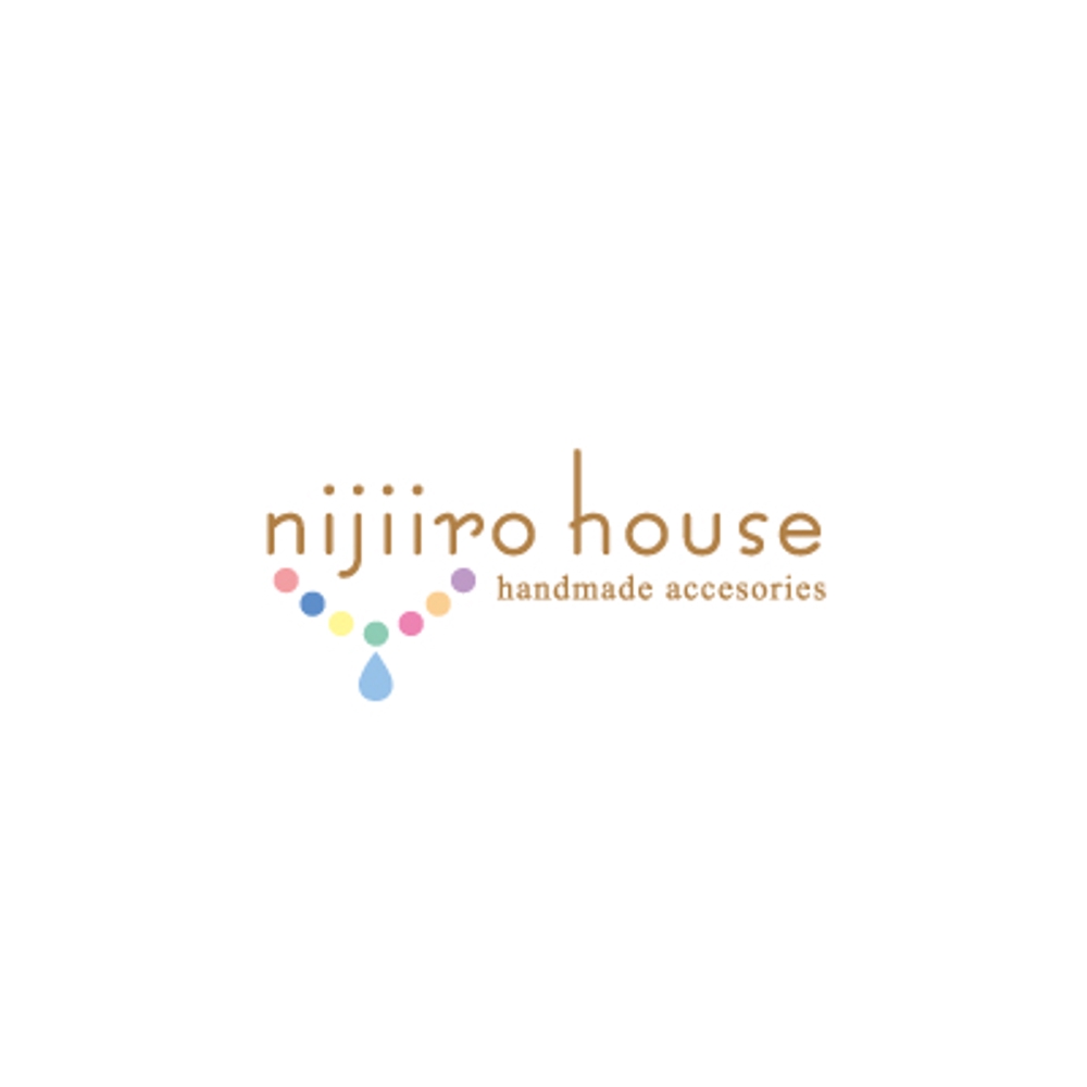 アクセサリーショップ「nijiiro house」のロゴ
