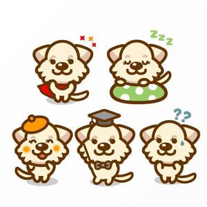 Jelly (Jelly)さんの犬のキャラクターデザインへの提案