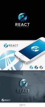 monkey designs (gerkeely)さんのIT関係　ケーブルテレビ　【株式会社REACT】　ロゴへの提案