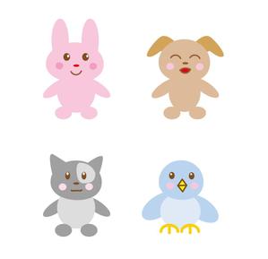 NEKO HOUSE (poteneko)さんの春日丘動物病院（犬、猫、うさぎ、小鳥）のキャラクターデザインへの提案