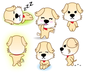 KobeDrawingFactory (pawhoon)さんの犬のキャラクターデザインへの提案