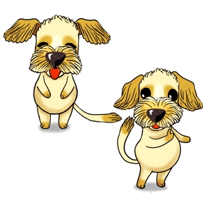 YUNA (piyopiyo01)さんの犬のキャラクターデザインへの提案