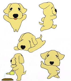 まるいころ (maluikoro)さんの犬のキャラクターデザインへの提案