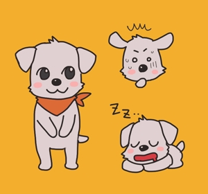 たけのこ (dhuo12345)さんの犬のキャラクターデザインへの提案
