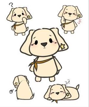 S.Shintake (shintake)さんの犬のキャラクターデザインへの提案