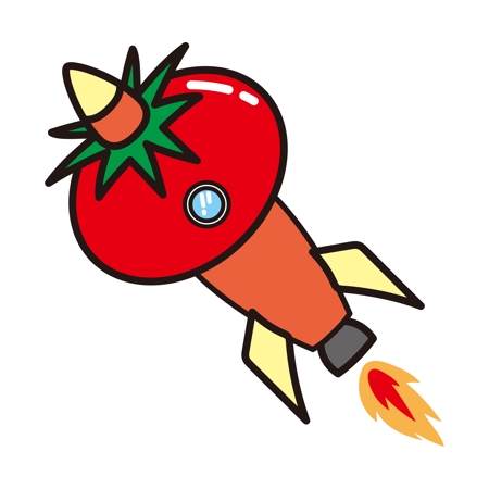Takeroboさんの事例 実績 提案 かっこいい野菜型ロケットのイラスト はじめまして タケロ クラウドソーシング ランサーズ