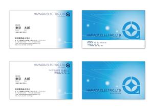 cofuni design works (cofuni)さんの電気工事会社「浜田電気株式会社」の名刺デザインへの提案