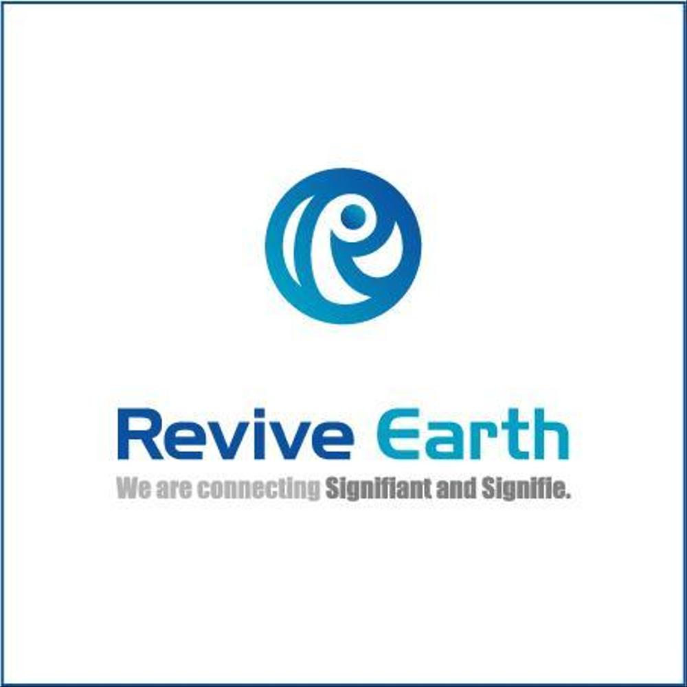 「Revive Earth "We are connecting Signifiant and Signifie."」のロゴ作成