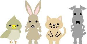 ko_design (kormtmt)さんの春日丘動物病院（犬、猫、うさぎ、小鳥）のキャラクターデザインへの提案