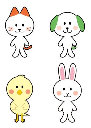 さんの春日丘動物病院（犬、猫、うさぎ、小鳥）のキャラクターデザインへの提案