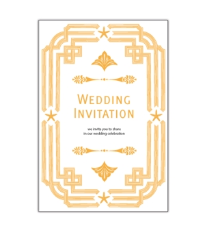 Tsukky (tsukky)さんの結婚式招待状及び関連ペーパーアイテムのデザイン募集！女性デザイナー希望！複数案採用可能！への提案