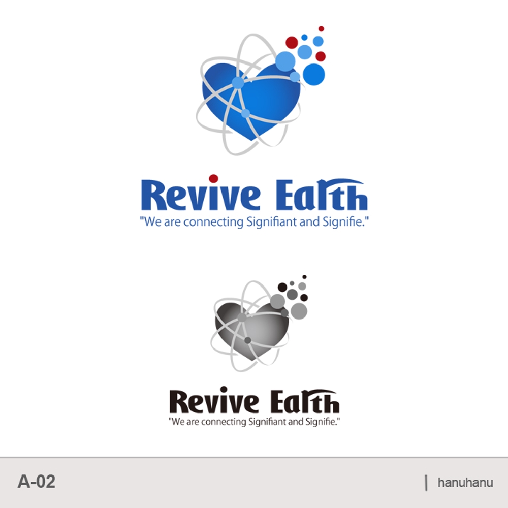 「Revive Earth "We are connecting Signifiant and Signifie."」のロゴ作成