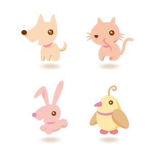 sazuki (sazuki)さんの春日丘動物病院（犬、猫、うさぎ、小鳥）のキャラクターデザインへの提案