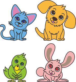 sasahiro7 (sasahiro7)さんの春日丘動物病院（犬、猫、うさぎ、小鳥）のキャラクターデザインへの提案