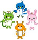 えのもとおさむ (enokorokomo13)さんの春日丘動物病院（犬、猫、うさぎ、小鳥）のキャラクターデザインへの提案