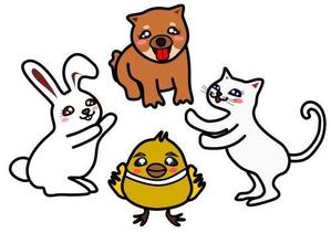 kei6862 (kei6862)さんの春日丘動物病院（犬、猫、うさぎ、小鳥）のキャラクターデザインへの提案