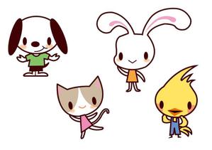 marukei (marukei)さんの春日丘動物病院（犬、猫、うさぎ、小鳥）のキャラクターデザインへの提案