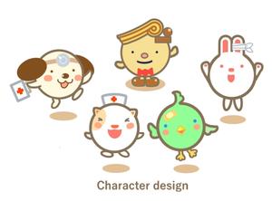 E.crayon (yuuuuuu_ecolibra)さんの春日丘動物病院（犬、猫、うさぎ、小鳥）のキャラクターデザインへの提案