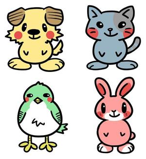 並木ヒノ (namiki)さんの春日丘動物病院（犬、猫、うさぎ、小鳥）のキャラクターデザインへの提案