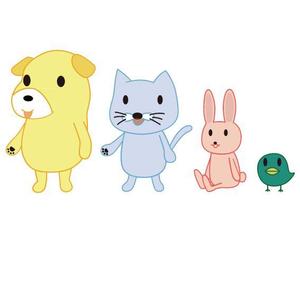 クロワッサン (kurowassan)さんの春日丘動物病院（犬、猫、うさぎ、小鳥）のキャラクターデザインへの提案