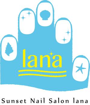 jassさんの新規OPEN 沖縄の海が見えるネイルサロン「lana」のロゴへの提案